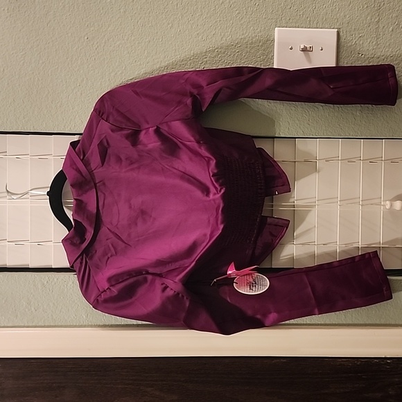 Silk Purple Blouse - Picture 2 of 2